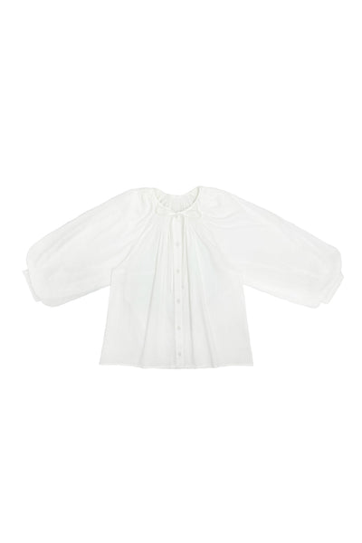 Evita Blouse in White #8703WHTEOE FINAL SALE