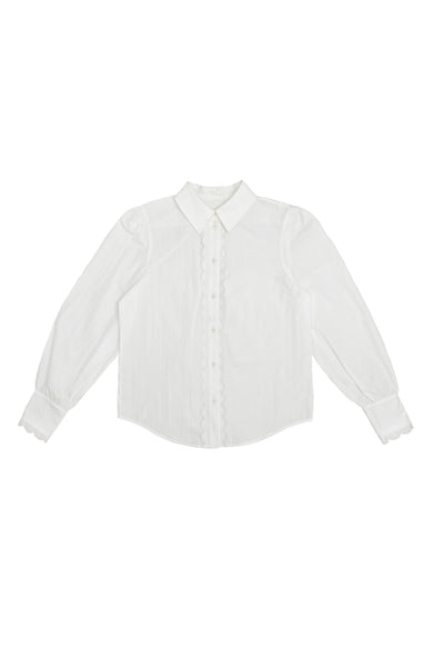 Peggy Blouse in White #8712WHT FINAL SALE