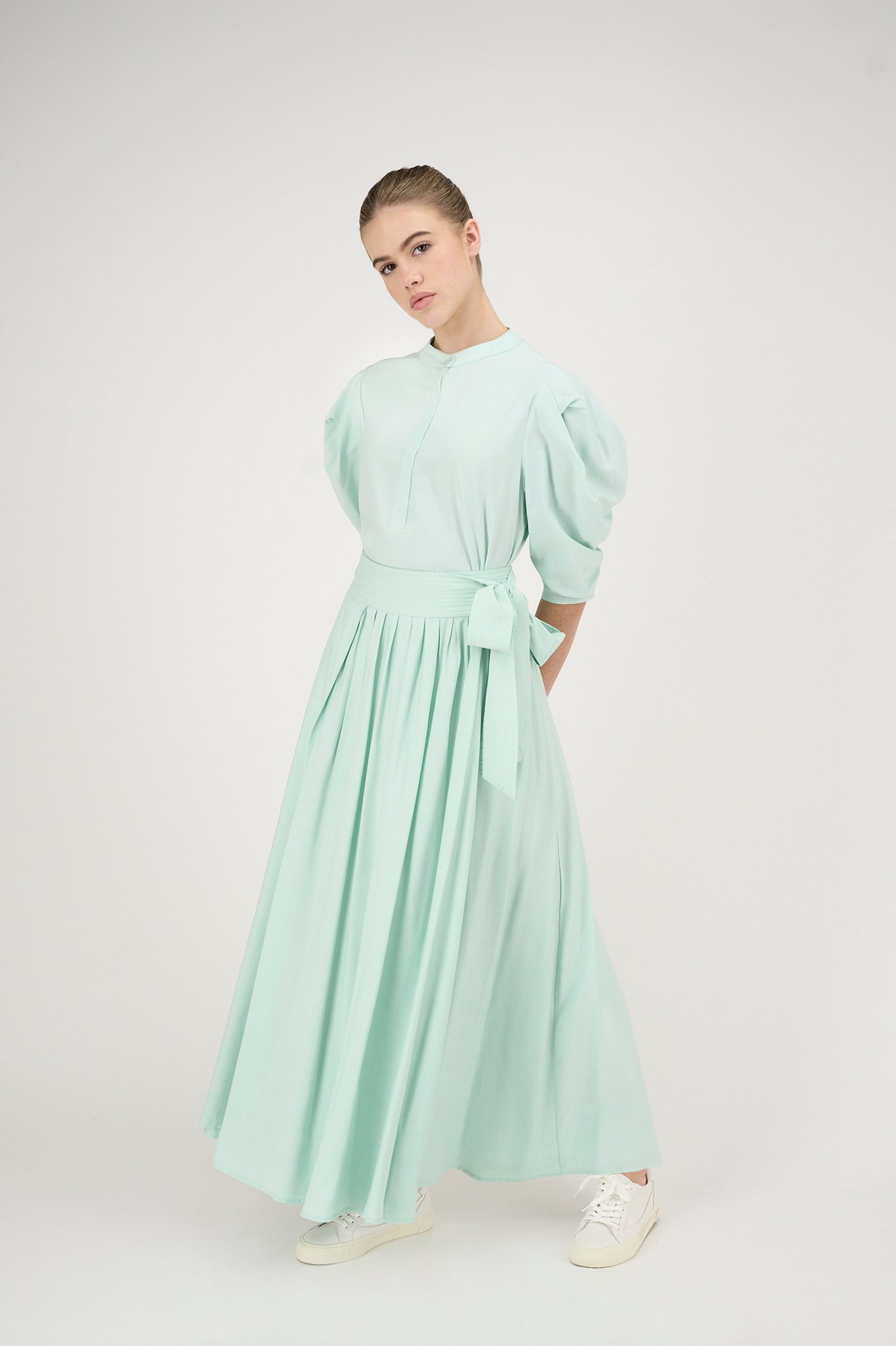 Venus Blouse in Mint #8713MT FINAL SALE – Zaikamoya