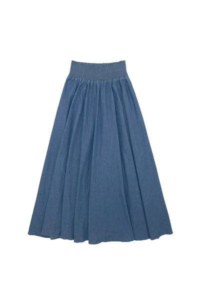 Oksana Skirt in Denim #8731DNM FINAL SALE