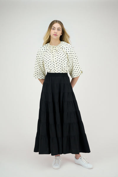 Evita Blouse Polka-Dots #8703DTS
