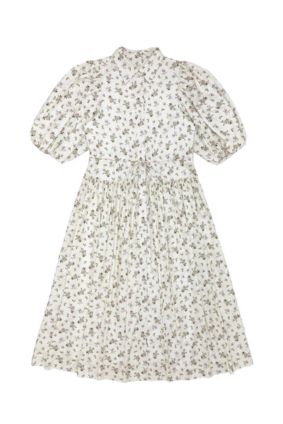 Floral dress on a white background
