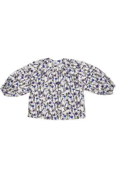 Felicity Blouse Purple Flowers #8541PRF