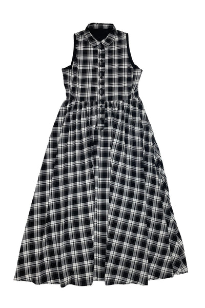 Greta Jumper Black White Plaid #8756BWP