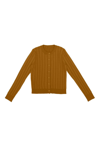 Patti Cardigan in Caramel #8847CRZK