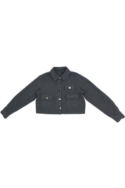 Milana Jacket Grey with Colorful Dots #8859CDG