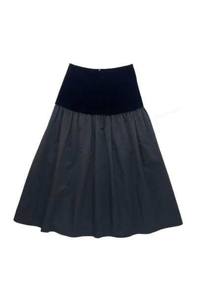Veronica Skirt Black with Velvet #8864BKV