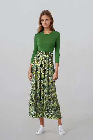 Meryl Skirt Yellow Green #8545YG FINAL SALE