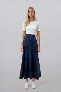 Maxine Denim Skirt #8542 FINAL SALE