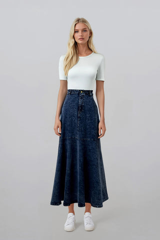 Maxine Denim Skirt #8542 FINAL SALE
