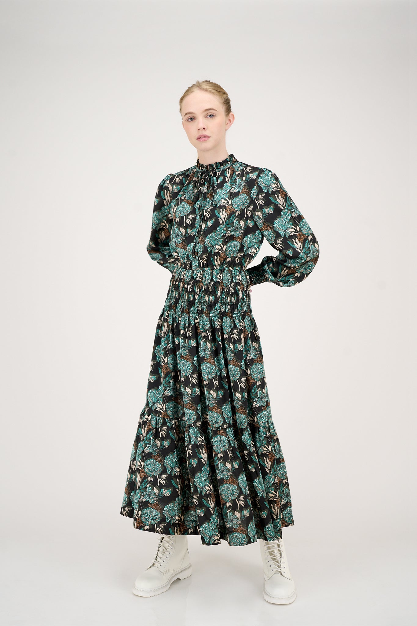 Stella Dress Moss Print #7942CMP