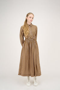 Avery Dress in Geometric Hearts Print #8404GH