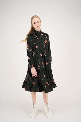Emily Dress Velour Roses #6106VR