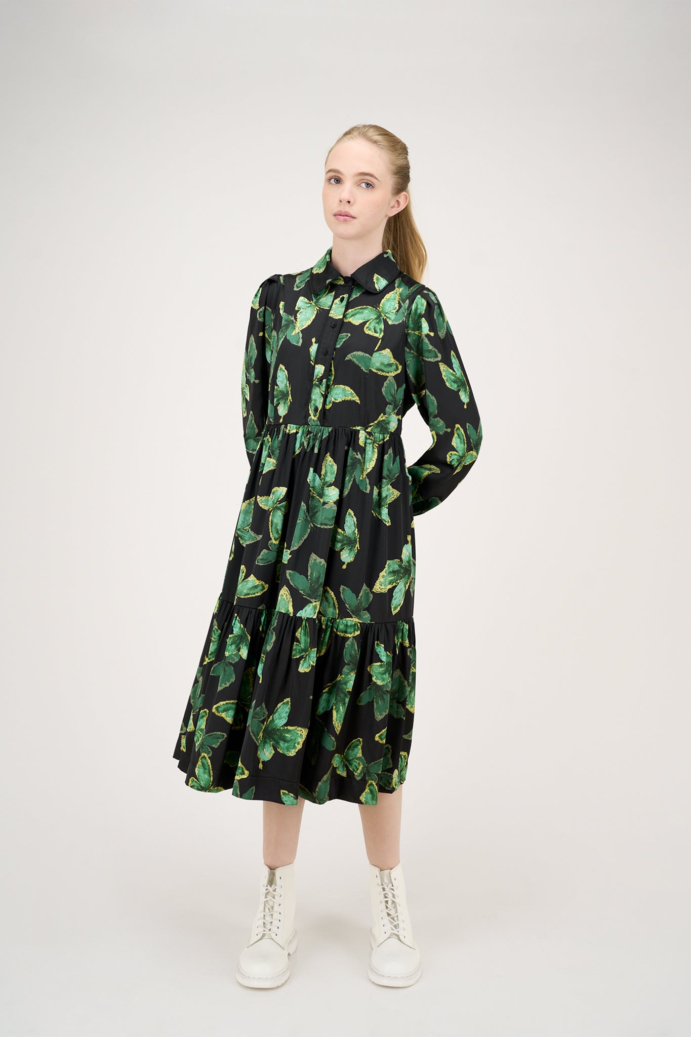Ella Dress in Green Butterflies #7925GB