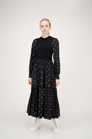 Audrey Dress Purple Flowers #8116PRF