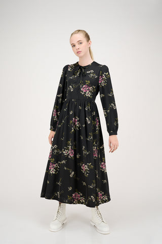 Bridget Dress Purple Flowers #8235BKF