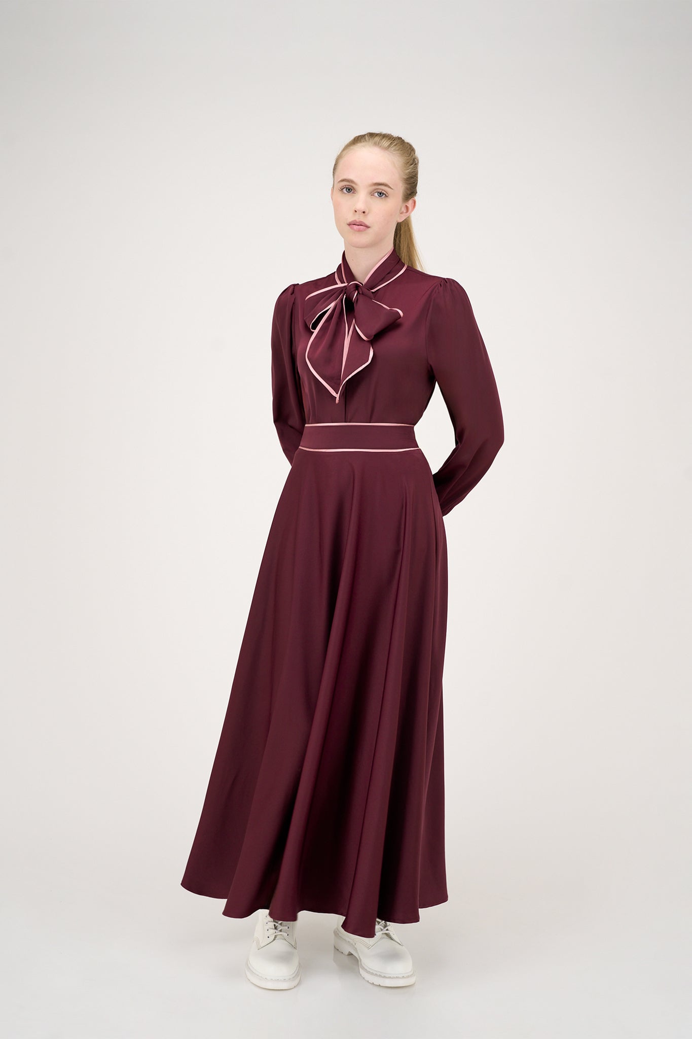 Jennifer Blouse Eggplant #8602BUR