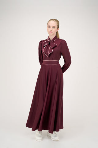 Jennifer Blouse Eggplant #8602BUR