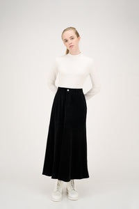 Maxine Skirt Black Corduroy #8542CRP