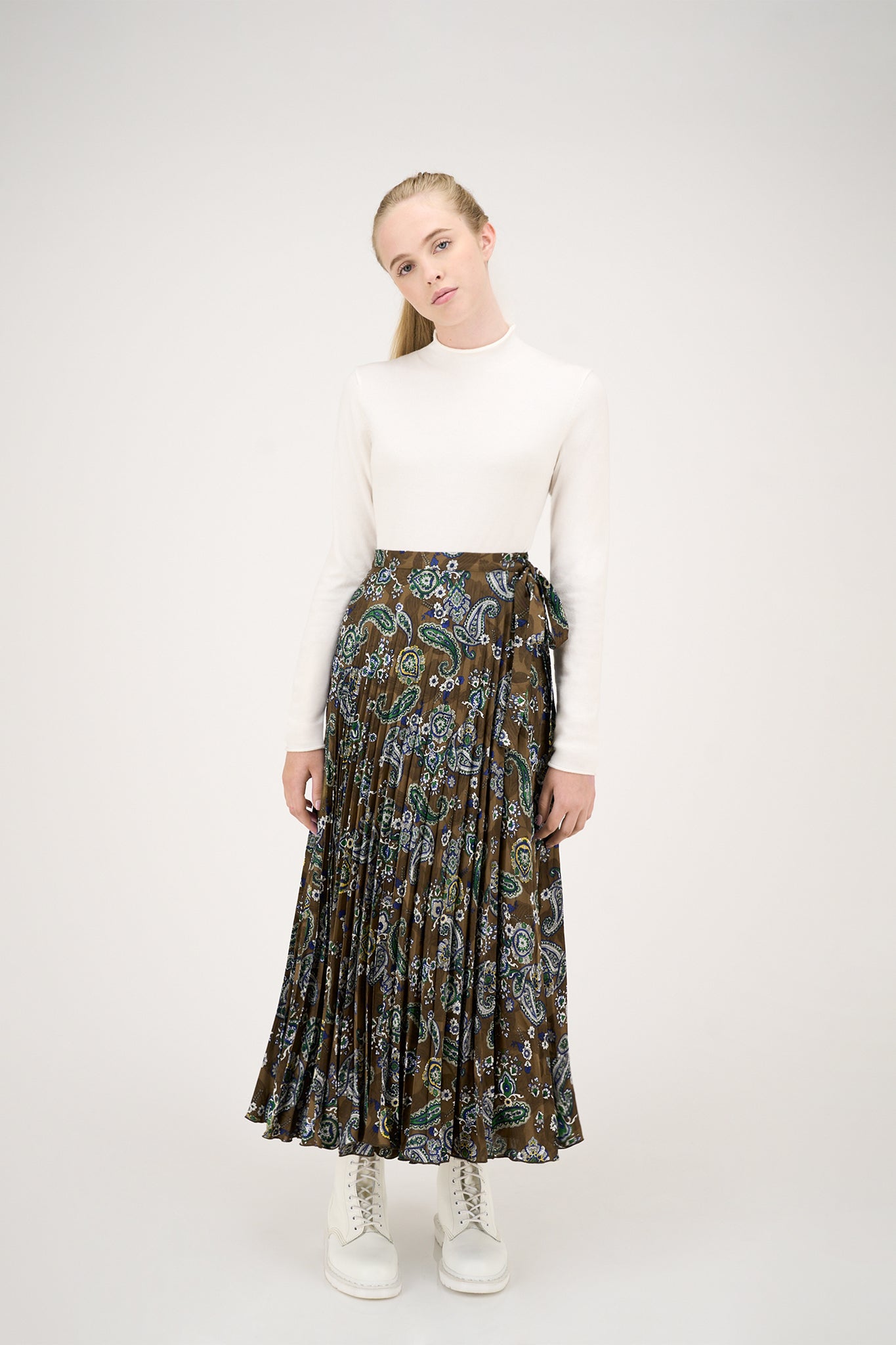 Nancy Skirt Print on Brown #8109PSL