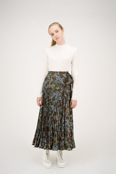 Nancy Skirt Print on Brown #8109PSL