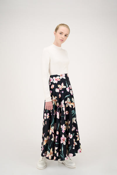 Colette Skirt Pink Flowers #8614BF