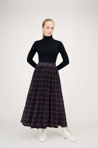Pippa Skirt Purple Plaid #8617PR
