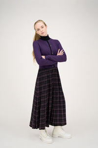 Pippa Skirt Purple Plaid #8617PR