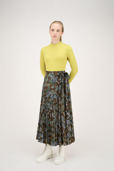Nancy Skirt Print on Brown #8109PSL