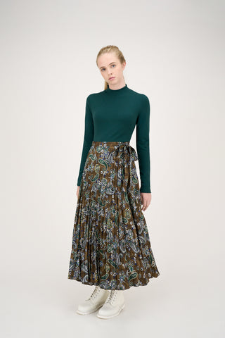 Nancy Skirt Print on Brown #8109PSL