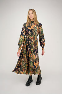 Jamie Dress Orange/ Purple #8412LSMC