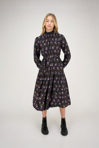 Taylor Dress Purple Flower #8112FK