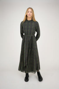 Judith Dress Green Lines #8414PLG