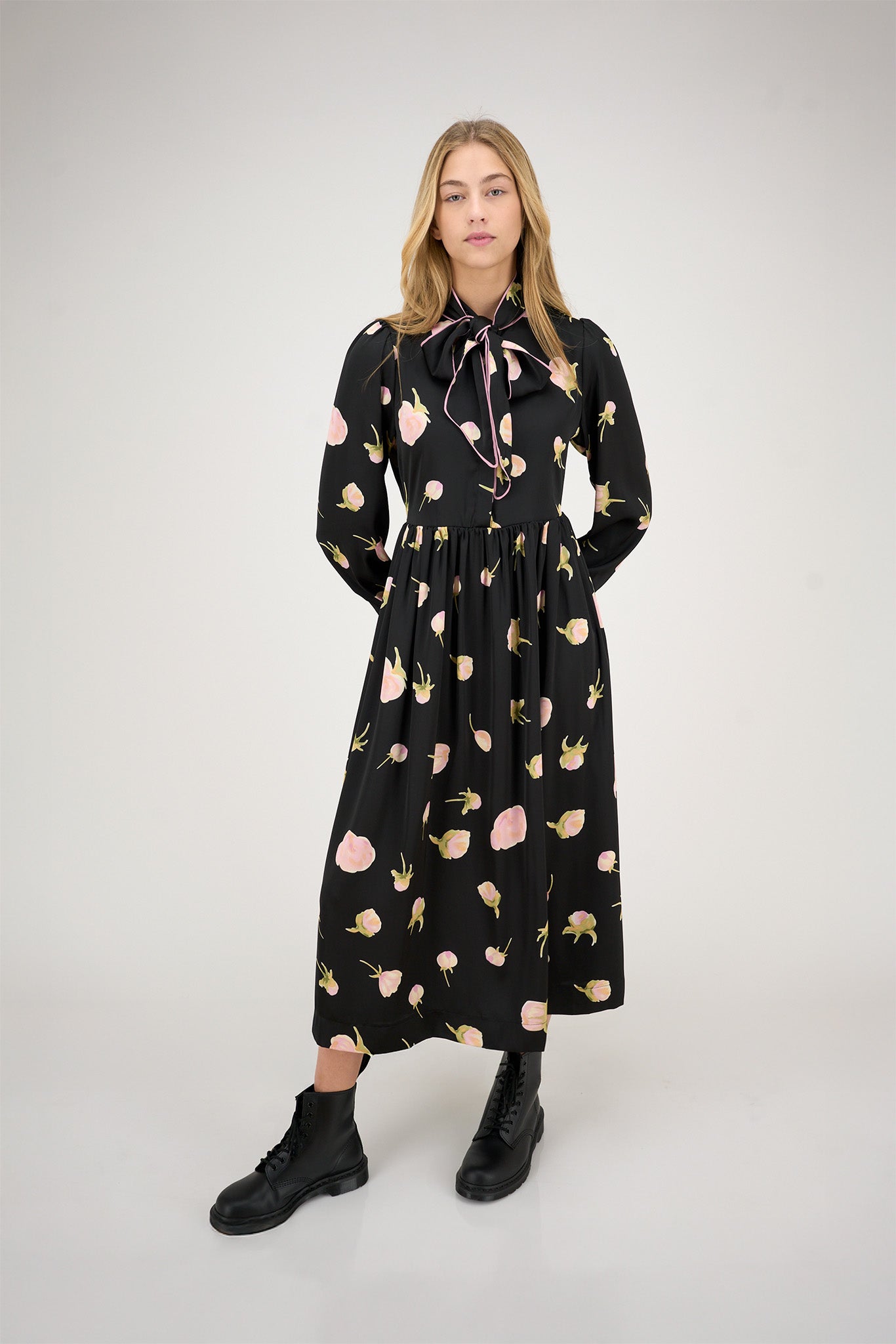 Thelma Dress Pink Flowers #8637PR