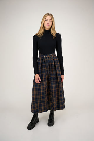 Olga Skirt in Plaid #7981PLD