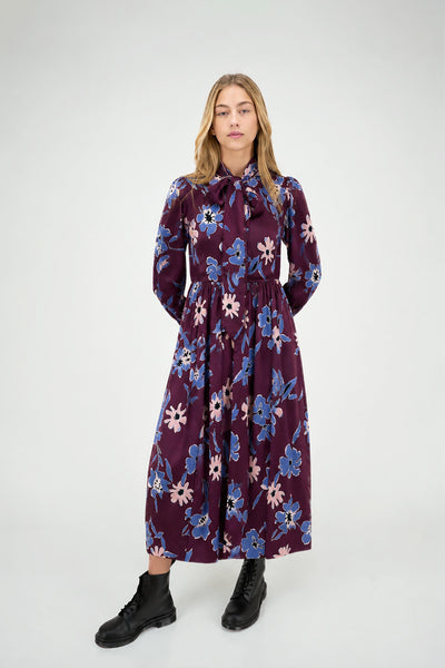 Thelma Dress Purple Burgundy #8637RBF