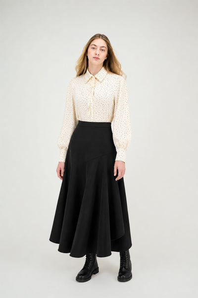Alex Blouse Tiny Black Hearts #8679WBZK