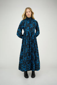 Antoinette Dress Blue Flowers #8611NK