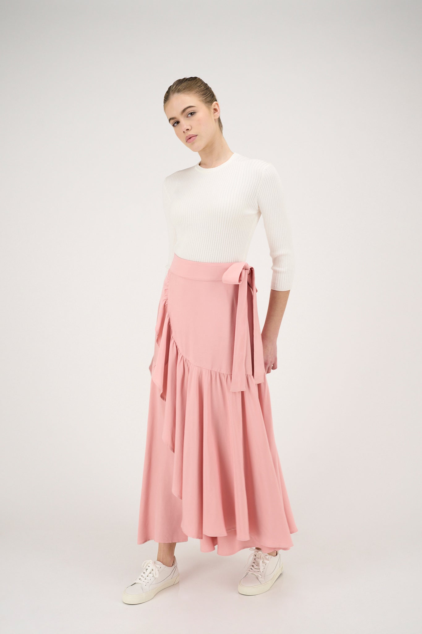 Lillian Skirt in Pink #7912PNK FINAL SALE – Zaikamoya