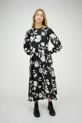 Tatiana Dress Black and White Print #8639BW
