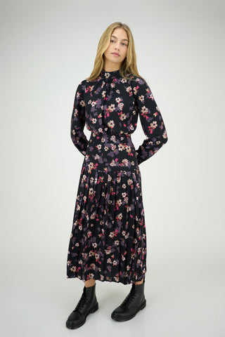 Sharon Dress Purple Flowers #8643PF
