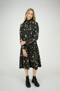 Gloria Dress Multicolor Flowers #8618FF