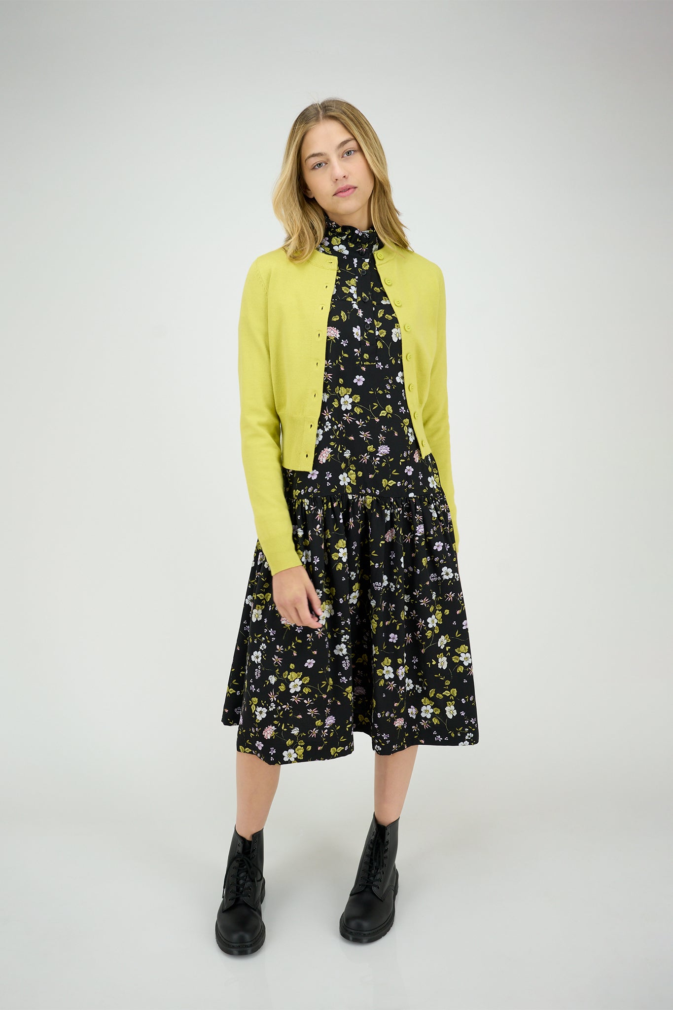 Kate Cardigan Chartreuse #8133ZK