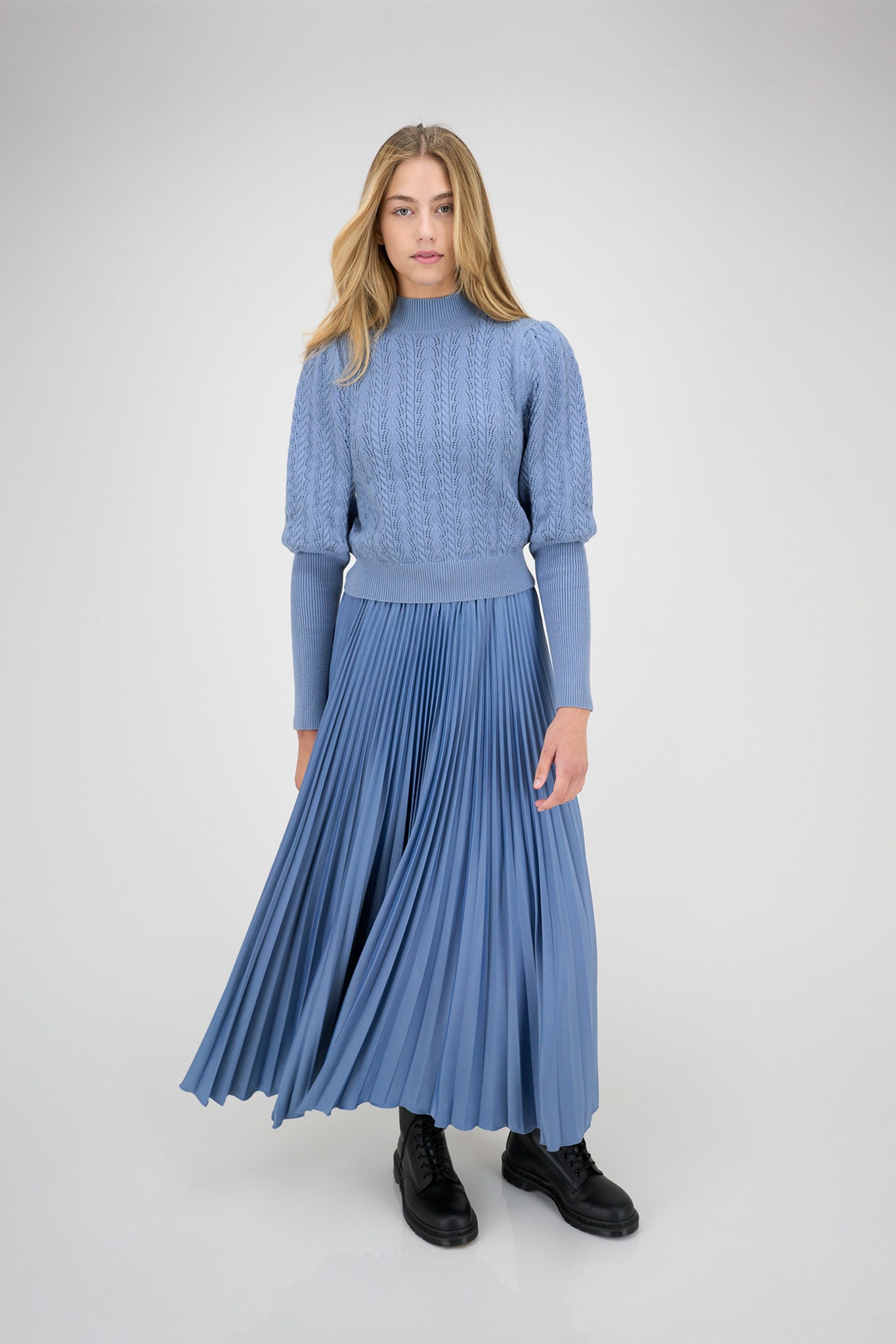 Klara Skirt Dusty Blue #8213DB