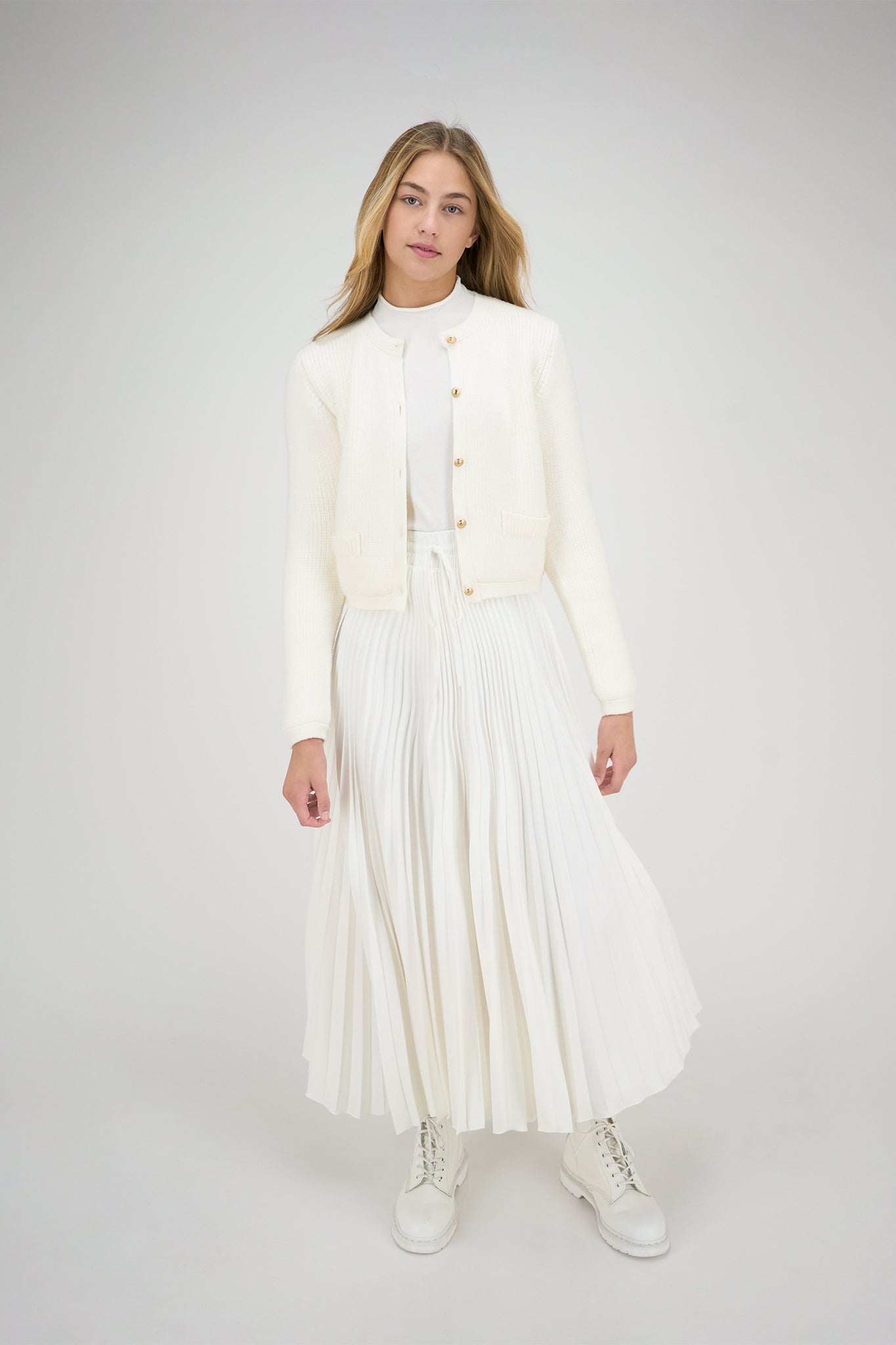 Paulina Cardigan Ivory #8630ZK