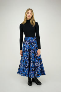 Colette Skirt Blue Print #8614RB