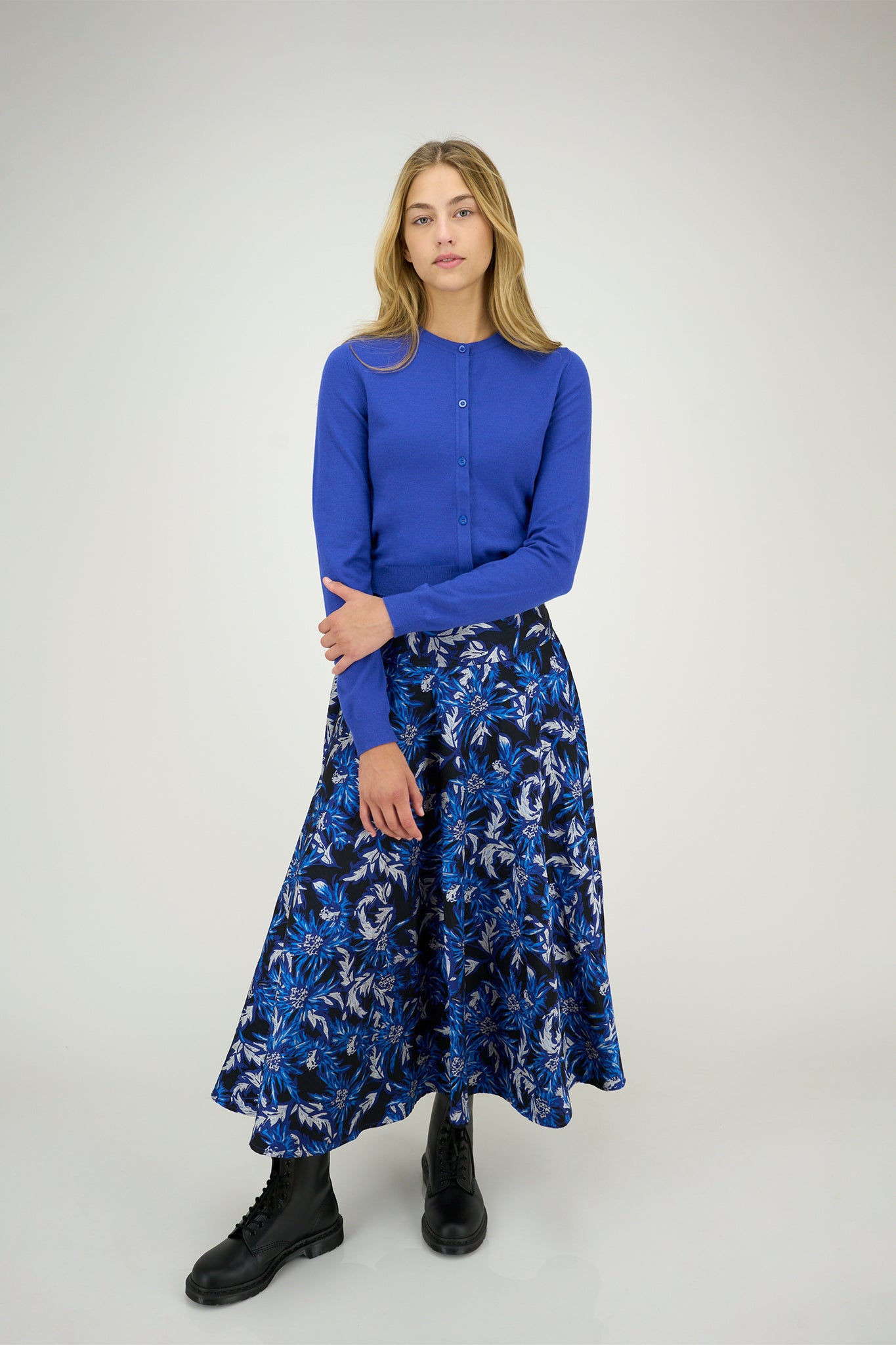 Mariane Cardigan Royal Blue #8627ZK