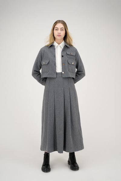 Milana Jacket Grey with Colorful Dots #8859CDG