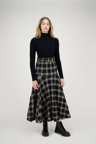 Ziva Skirt in Plaid #8868BYPL