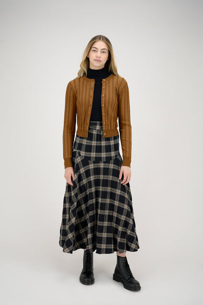 Patti Cardigan in Caramel #8847CRZK